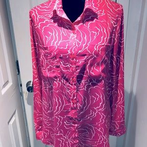 Attention hot pink blouse